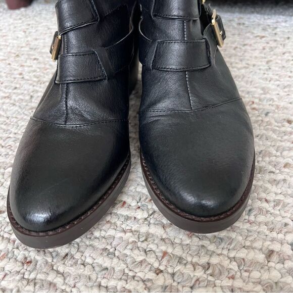 Steve Madden Repo Leather Cutout Heeled Booties - Picture 7 of 10